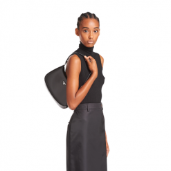 PRADA Cleo Brushed Leather Shoulder Bag BlackJOJOKKREPLICAS | High Quality Replica Watches & Bags