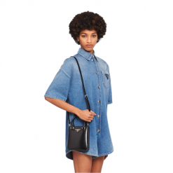 PRADA Small Brushed Leather Tote BlackJOJOKKREPLICAS | High Quality Replica Watches & Bags