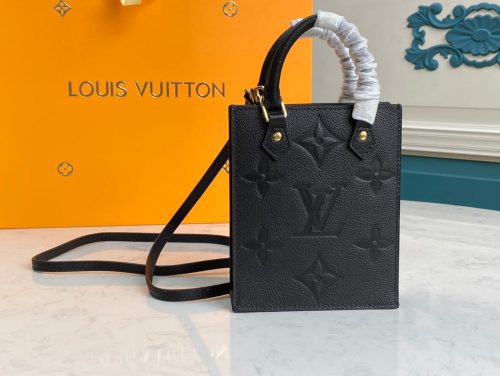 Louis Vuitton PETIT SAC PLAT BLACK MONOGRAMJOJOKKREPLICAS | High Quality Replica Watches & Bags