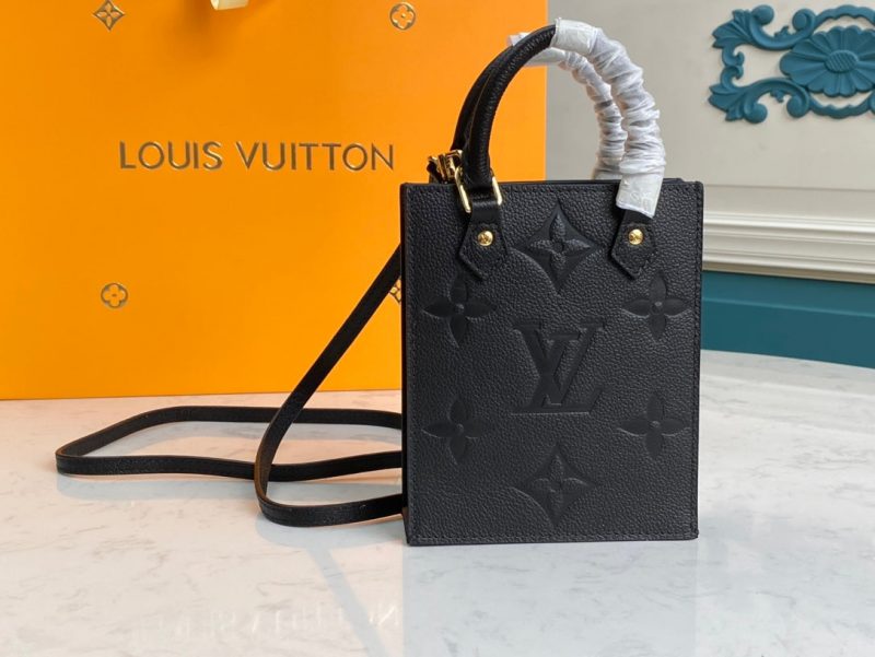 Louis Vuitton PETIT SAC PLAT BLACK MONOGRAMJOJOKKREPLICAS | High Quality Replica Watches & Bags