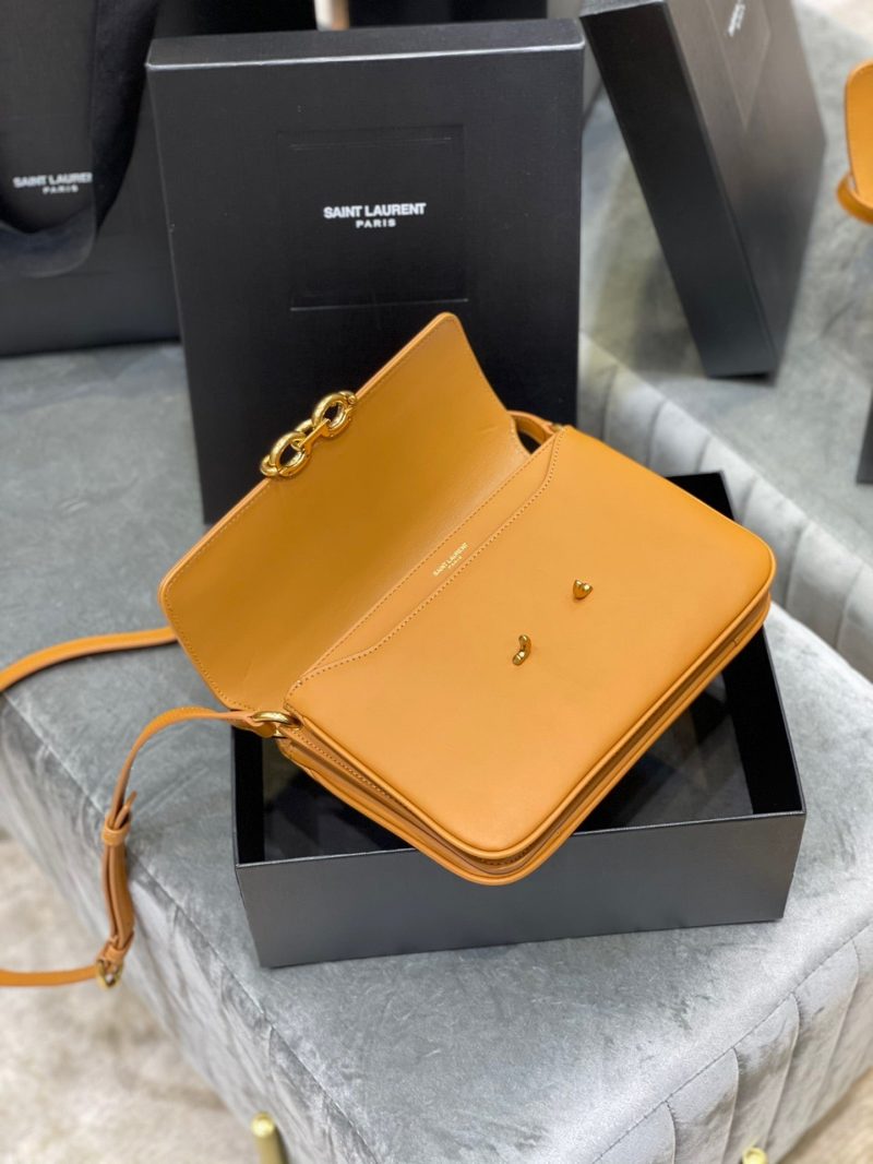 Saint Laurent LE MAILLON SATCHEL IN SMOOTH LEATHER MUSTARDJOJOKKREPLICAS | High Quality Replica Watches & Bags