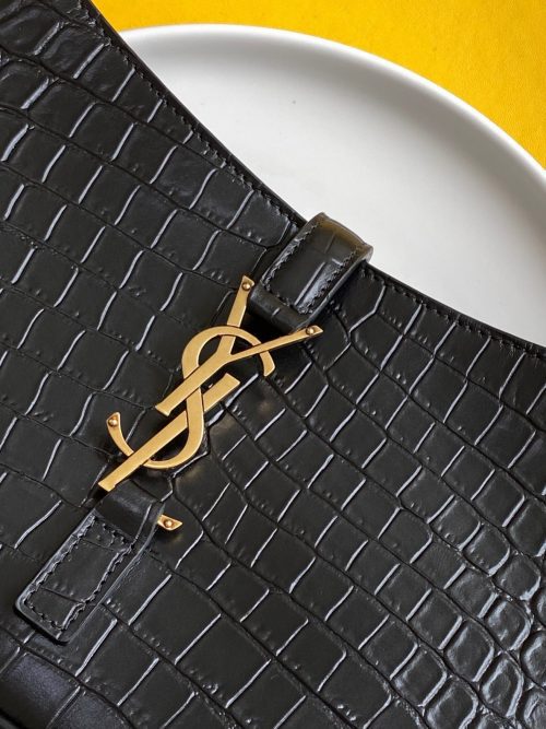 Saint Laurent LE 5 À 7 HOBO BAG IN CROCODILE-EMBOSSED SHINY LEATHERJOJOKKREPLICAS | High Quality Replica Watches & Bags