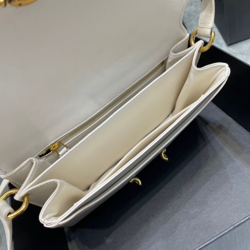 Saint Laurent LE MAILLON SATCHEL IN SMOOTH LEATHER BLANC VINTAGEJOJOKKREPLICAS | High Quality Replica Watches & Bags