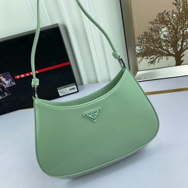 PRADA Cleo Brushed Leather Shoulder Bag AquaJOJOKKREPLICAS | High Quality Replica Watches & Bags