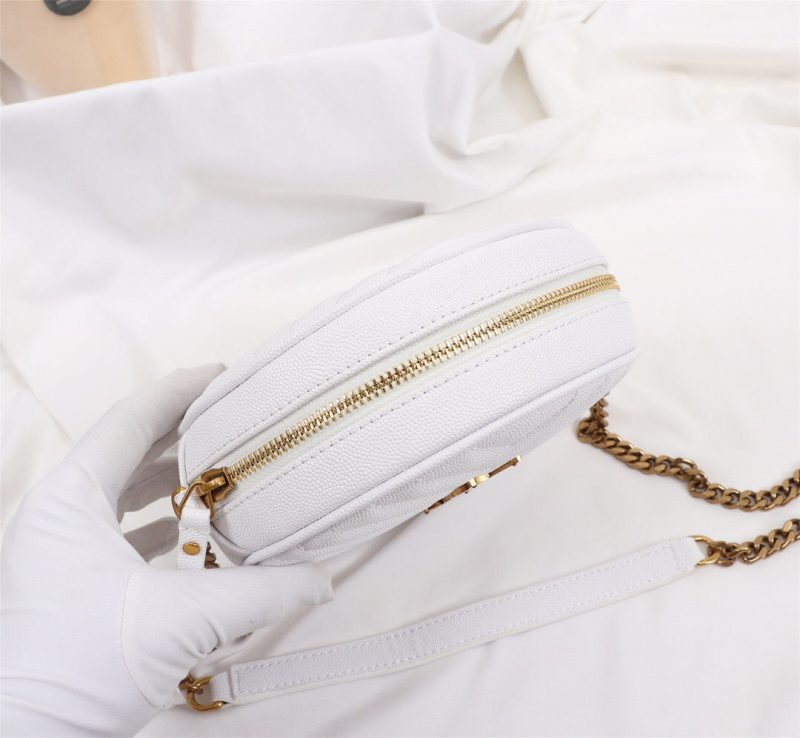 Saint Laurent VINYLE ROUND WHITE CAMERA BAGJOJOKKREPLICAS | High Quality Replica Watches & Bags