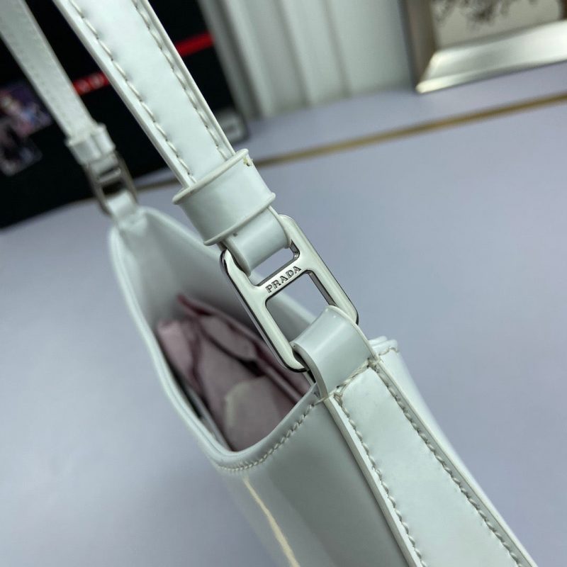 PRADA Cleo Brushed Leather Shoulder Bag WhiteJOJOKKREPLICAS | High Quality Replica Watches & Bags
