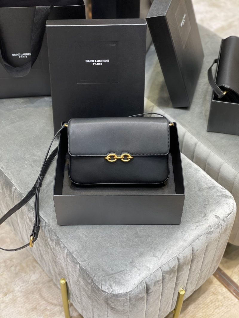Saint Laurent LE MAILLON SATCHEL IN SMOOTH LEATHER BLACKJOJOKKREPLICAS | High Quality Replica Watches & Bags