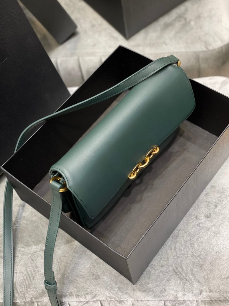 Saint Laurent LE MAILLON SATCHEL IN SMOOTH LEATHER DARK GREENJOJOKKREPLICAS | High Quality Replica Watches & Bags