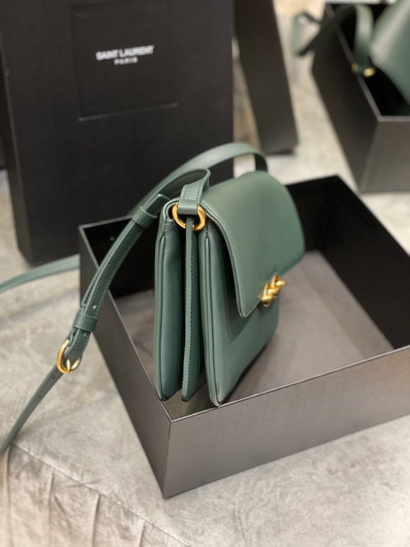 Saint Laurent LE MAILLON SATCHEL IN SMOOTH LEATHER DARK GREENJOJOKKREPLICAS | High Quality Replica Watches & Bags