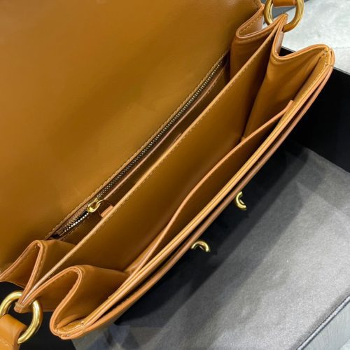 Saint Laurent LE MAILLON SATCHEL IN SMOOTH LEATHER MUSTARDJOJOKKREPLICAS | High Quality Replica Watches & Bags