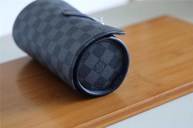 Louis Vuitton 3 WATCH CASE (Damier Graphite Canvas)JOJOKKREPLICAS | High Quality Replica Watches & Bags