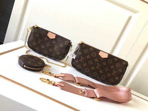 Louis Vuitton MULTI POCHETTE ACCESSOIRES PINKJOJOKKREPLICAS | High Quality Replica Watches & Bags