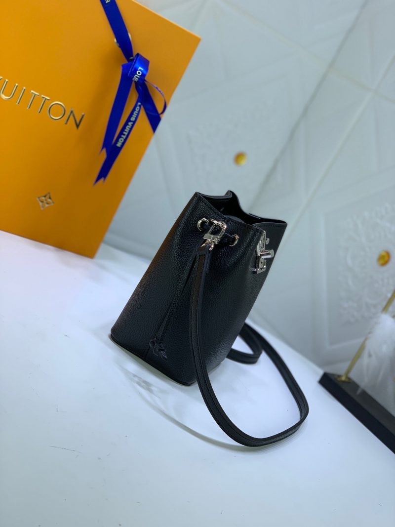 Louis Vuitton NANO LOCKME BUCKET BLACKJOJOKKREPLICAS | High Quality Replica Watches & Bags