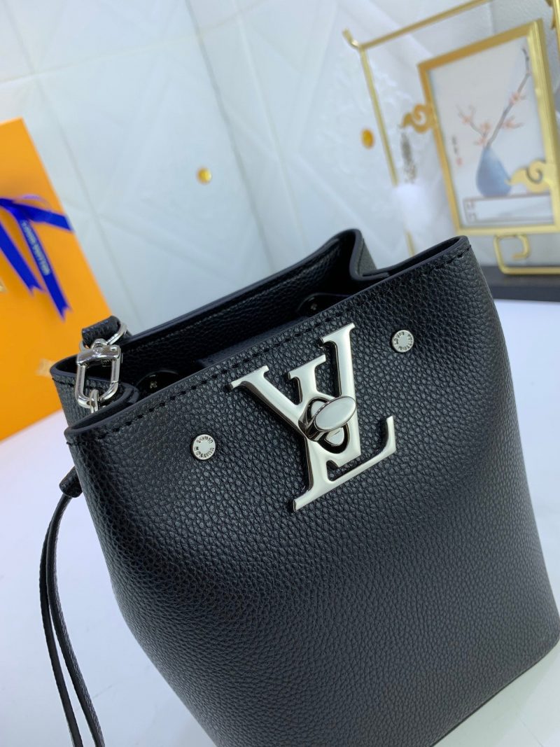 Louis Vuitton NANO LOCKME BUCKET BLACKJOJOKKREPLICAS | High Quality Replica Watches & Bags