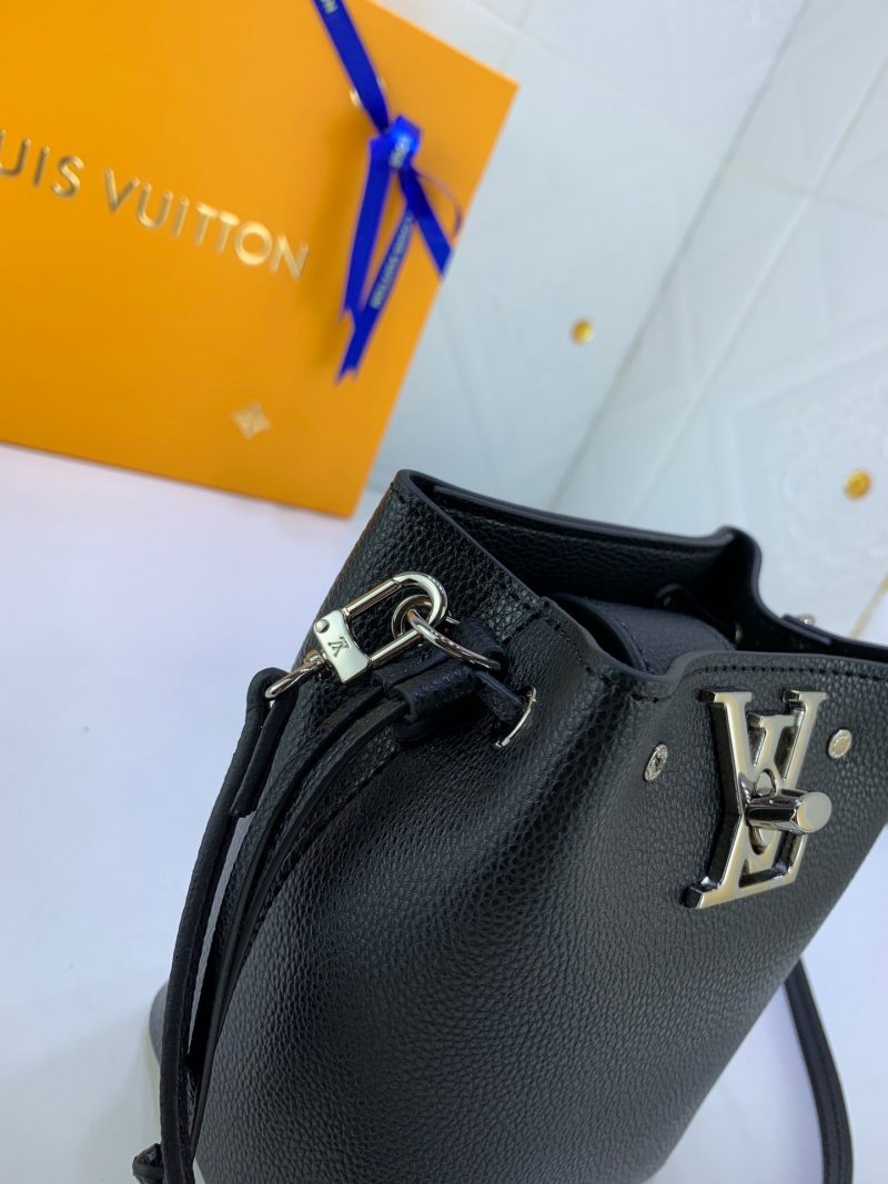 Louis Vuitton NANO LOCKME BUCKET BLACKJOJOKKREPLICAS | High Quality Replica Watches & Bags