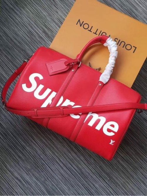 Louis Vuitton Duffle (SUPREME) LeatherJOJOKKREPLICAS | High Quality Replica Watches & Bags