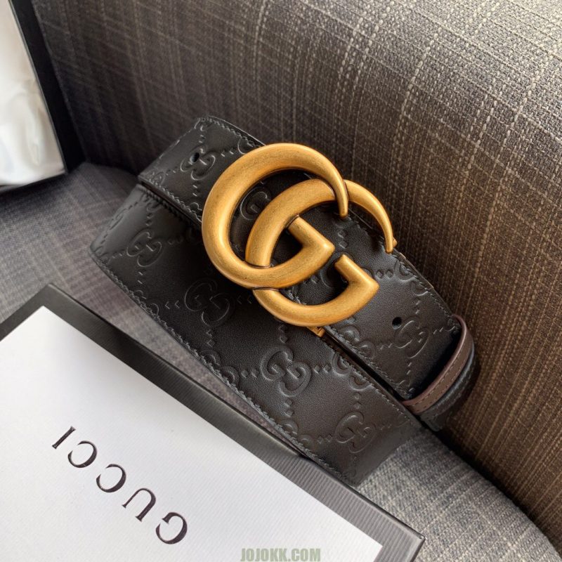 GUCCI Signature GG Logo Leather BeltJOJOKKREPLICAS | High Quality Replica Watches & Bags