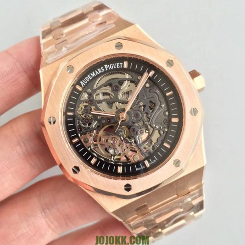 Audemars Piguet ROYAL OAK DOUBLE BALANCE WHEEL OPENWORKED PINK GOLDJOJOKKREPLICAS | High Quality Replica Watches & Bags
